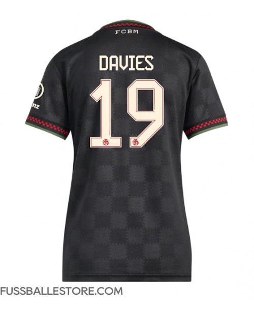 Günstige Bayern Munich Alphonso Davies #19 3rd trikot Damen 2025-26 Kurzarm Günstige Bayern Munich Alphonso Davies #19 3rd trikot Damen 2025-26 Kurzarm